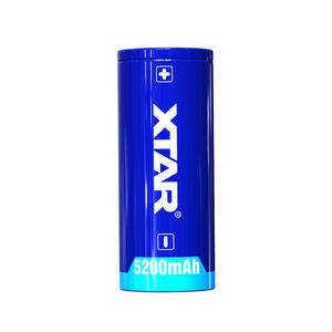Batterie <span class=keywords><strong>XTAR</strong></span> au lithium <span class=keywords><strong>26650</strong></span> à bouton supérieur, 3,7 V 5200 mAh Li-ion INR rechargeable, vente en gros du fabricant avec logo OEM - Product Image 6