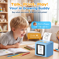 Imprimante de dessins IA personnalisée avec logo pour enfants, machine à autocollants thermiques sans encre avec application et commande vocale, prix usine, cadeau B2B