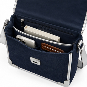 Sac à bandoulière en cuir PU, sac messager décontracté, style minimaliste, sac à rabat, sangle réglable, sac de voyage quotidien pour affaires - Product Image 5