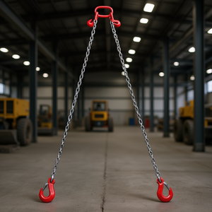 Eslinga de Cadena para Elevación de 6' x 3/8'' Grado G80 con Ganchos de Agarre, Capacidad de 11000 Lbs, 2 Patas para Tareas Pesadas - Product Image 2