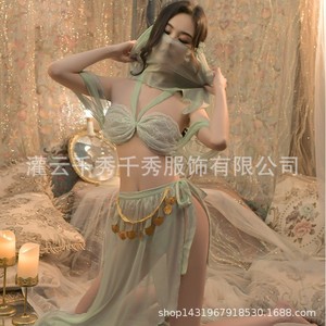 Wholesale Dunhuang-style Hanfu lingerie sets, Western Region-style dancer outfits, sexy character cross-border allure. - Product Image 4