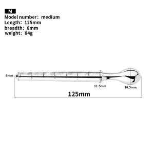 Tapón Uretral de Acero Inoxidable Grueso FRRK, 4 Tamaños XL, Juguetes Sexuales para Retrasar la Eyaculación, Masajeador de Próstata, Masturbador Masculino - Product Image 3