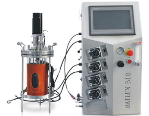 Laboratorio GMP Escala Benchtop Doble capa de vidrio con camisa Biorreactor Matraz cuerpo del tanque 10L Fermentador BLBIO-10GCA - Product Image 3