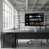 Televisor Inteligente Portátil con Retroiluminación LED Blanca, Pantalla Táctil Android 15, Procesador RK3588, 8GB de RAM, 256GB de ROM, Pantalla Personalizable OEM
