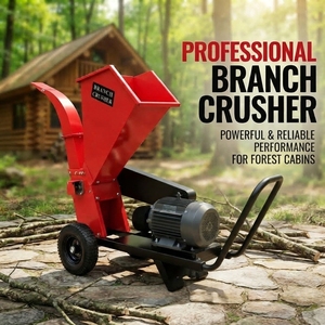 Broyeur <span class=keywords><strong>de</strong></span> branches d'arbre à essence 150A, mini broyeur <span class=keywords><strong>de</strong></span> bois, machine à broyer et écraser pour jardin, cour, ferme, verger et usage extérieur - Product Image 1