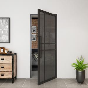 باب داخلي على الطراز الفرنسي ، لون أسود شفاف من الداخل - Product Image 6