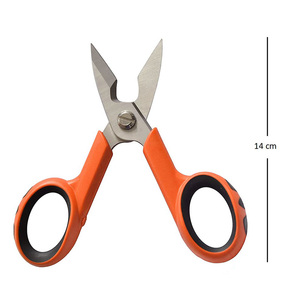 Forbici Professionali da Elettricista 14cm in Acciaio Inossidabile con Taglio per Spellare Fili e Forbici da Cucina - Product Image 3