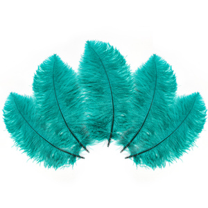 45-50cm <strong>Teal</strong> Ostrich Feathers Drabs <strong>Decoration</strong> for Carnival Costumes Table <strong>Decoration</strong> Dyed Colour Ostrich Feathers for <strong>Wedding</strong> - Product Image 1