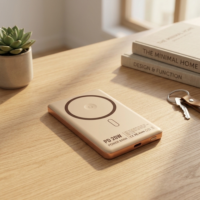 8.5mm ultra slim 3 in 1 wireless power bank  5000mAh  Magnetic Wireless Fast Charger for  iPhone 17-12 Series  & smart watch