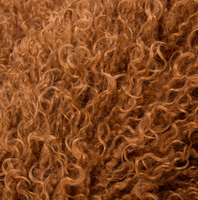Nouveau tissu en fausse fourrure bouclée longue en polyester tricoté 100 % effet cascade pour vêtements, tapis et jouets