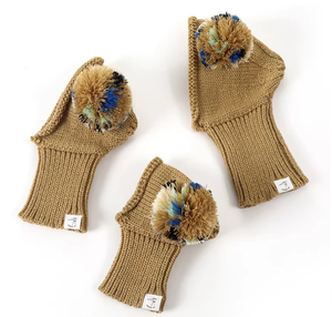 छोटे ग्रेहाउंड के लिए प्यारा लंबा ऐक्रेलिक पालतू टोपी और गर्दन गर्म और मध्यम आकार के कुत्तों के लिए सर्दियों का उपयोग - Product Image 3