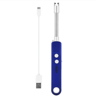 Briquet ARC électrique intelligent avec logo personnalisé vintage Briquet rechargeable de luxe en plastique rechargeable USB pour fumer dans la cuisine