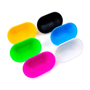Mini-bol ovale multicolore en silicone de qualité alimentaire pour tabac, conteneur en silicone pour chicha, accessoires de fumage, bol mélangeur en silicone - Product Image 2