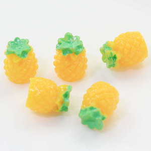 Mini Dijes de Resina de Piña 3D de 12mm para Mujeres y Niñas, Llaveros, Dijes para Slime, Decoración para Manualidades DIY - Product Image 1