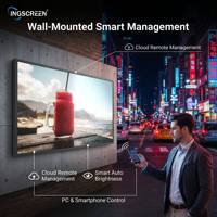 Pantalla Digital para Exteriores INGSCREEN con Gestión Remota en la Nube para Android, Red Wifi, 3000 Nits, Ajuste Automático de Brillo