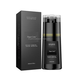Champú de Coloración Capilar Permanente a Base de Hierbas, <span class=keywords><strong>Sin</strong></span> Amoníaco, de Color Negro Rápido, con Aceite, <span class=keywords><strong>Cubre</strong></span> las <span class=keywords><strong>Canas</strong></span>, MSDS 200ml - Product Image 3