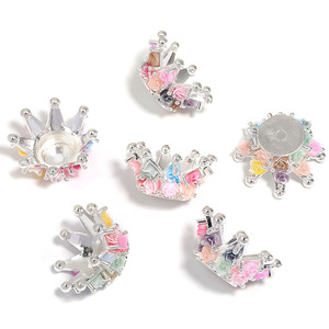 New Arrival <b>Acrylic</b> Butterfly Crown Love Diamond Balls Rose Colorful Flowers Through Hole Beads Diy Phone Case <b>Pen</b> Chain Making - Product Image 1