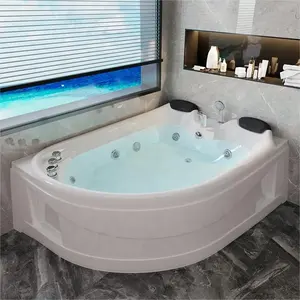 1.2-1.7M Badkamer Bad Luxe Lichtgewicht Hydromassage Hoek Whirlpool Acryl Vrijstaand Bad