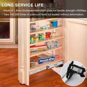 מסילות מגירות נירוסטה חזקות במיוחד של YENUO, מסילות צדדיות עם מיסבי כדוריות 12-60 אינץ' - Product Image 3