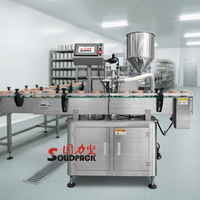 Machine de remplissage automatique de sauce de poisson, de champignons, de viande de bœuf et de pâte en conserve avec pompe à lobes Solidpack