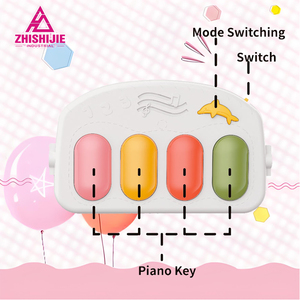 Andador y <span class=keywords><strong>Gimnasio</strong></span> <span class=keywords><strong>para</strong></span> Bebés 2 en 1 al por Mayor, con Piano, Marco <span class=keywords><strong>de</strong></span> Plástico Plegable - Product Image 3