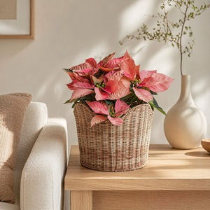 Rattan <b>Storage</b> <b>Basket</b> <b>Large</b> Bowl Shape With Handle For Home Bedroom Organization - Product Image 3