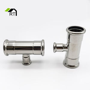 Oem מותאם אישית ss304 ss316l נירוסטה לחץ m פרופיל הפחתת הצנרת טי טי טי הולם - Product Image 4