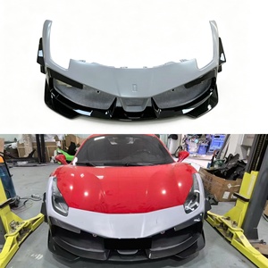 Paragolpes Delantero Ligero de Fibra de Carbono Estilo <span class=keywords><strong>Ferrari</strong></span> 488 EVO, Directo de Fábrica, Alta Calidad - Product Image 1