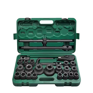 26pcs tự động bảo trì Heavy-Duty Metric ổ cắm thiết lập 3/4 inch 1-inch ổ đĩ<span class=keywords><strong>a</strong></span> bao gồm 6 điểm Adapter Ratchet cờ lê công cụ thiết lập - Product Image 1