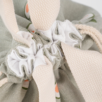 Personnalisable mode mignon sac de rangement en toile Portable voyage toile mini maquillage fourre-tout shopping sac à cordon