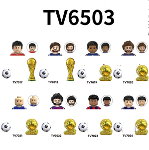 Figuras Miniatura de Estrellas del Fútbol Mundial, <span class=keywords><strong>Messi</strong></span>, Ronaldo, Neymar, Lamine Yamal, Juguetes para Niños, Bloques de Construcción, Regalo de Navidad - Product Image 4