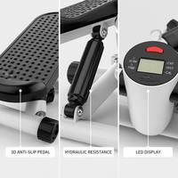 Mini stepper portable YUNPAO pour entraînement à domicile, stepper compact avec cadre en acier et bandes, équipement d'exercice aérobique