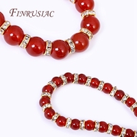 Lot de 50 perles rondelles en zircon plaqué or 18 carats de 4/6/8 mm pour la fabrication de bracelets, perles intercalaires lâches, accessoires