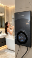 Chauffe-eau instantané sans réservoir à commande tactile par intelligence artificielle 8800W, commande vocale IA, LED, température réglable