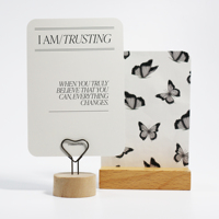 Cartes de douche d'affirmation de fitness en cristal imprimées personnalisées pour les femmes noires Grossesse et santé mentale en papier