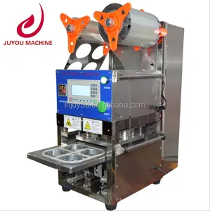 95mm Automatic Bubble Tea Juice Clear Cup Sealer Sealing Machine