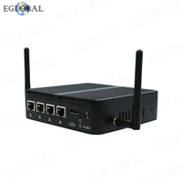 Mini PC EGLOBAL sin Ventilador, Quad Core, N100 J6426, 4*Intel I225V/i226V LAN, DDR4, SSD+HDD, Nuevo Router de Seguridad de Red y Firewall