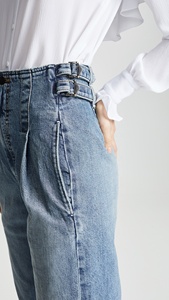 Primavera nueva de moda de las mujeres de cintura alta elegante chica vaqueros con cinturón - Product Image 6