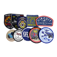 Veste bomber personnalisée avec patch tissé, patch velcro, badge professionnel à boucle et crochet avec dos adhésif pour uniformes, sacs