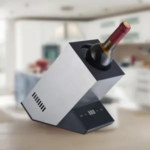 Enfriador de vino de una botella con adaptador, función de Control térmico