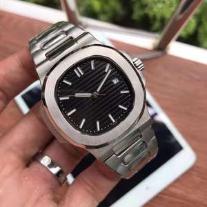 2025 Montre mécanique pour hommes à vente chaude avec bracelet en acier, cadran carré, motif bleu, montre d'affaires - Product Image 3