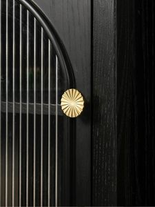 BEILEIOU Brushed <b>Gold</b> Cabinet Knobs Classic Vintage Flat <b>Drawer</b> <b>Pulls</b> Zinc Alloy <b>Drawer</b> Knobs Stylish Design Kitchen Cupboard Ba - Product Image 3