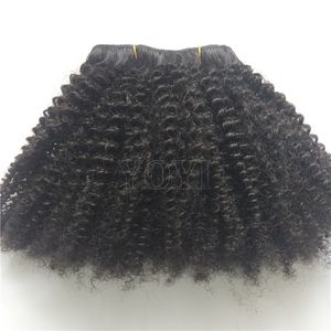 最佳质量非洲扭结头发编织4A 4B 4C扭转非洲卷发发束处女巴西直发风格非洲扭结人发 - Product Image 3