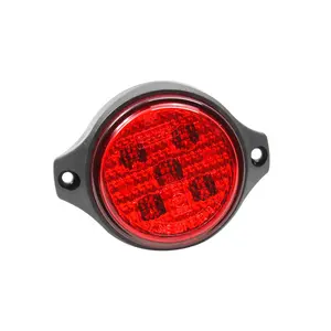 SAE DOT 2.5 pollici Rosso Rotondo Universale Rimorchio Liquidazione Indicatore di Posizione Posteriore Lampade A Led Camion