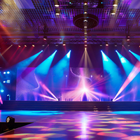 Lámpara LED 9*20W 4 en 1, 300W RGB a Todo Color, Láser IP20 Resistente al Agua, Luz de Escenario con Patrón Ajustable