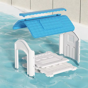 Caisse pour chien en forme de dessin animé mignon maison pour animaux de compagnie en plein air avec bouches d'aération et <span class=keywords><strong>cage</strong></span> pour chien chaude au sol surélevée - Product Image 4