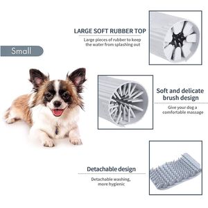 Semi <span class=keywords><strong>automatico</strong></span> animali domestici <span class=keywords><strong>cani</strong></span> zampa tazza di <span class=keywords><strong>lavaggio</strong></span> del piede pulitore con setole delicate - Product Image 2