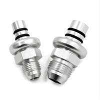 Kit d'adaptation de conduite de carburant Mustang 1986-1998 -6AN -8AN, raccords billette résistants à l'usure, kit de raccordement de rail de carburant en aluminium pour amélioration de puissance