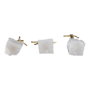 Scultura Astratta in Metallo e Marmo, Decorazione Moderna per Casa, Bagno, Ufficio, Soggiorno, Esposizione su Mensola - Product Image 6
