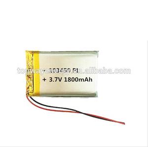 103450 de 1800mah 3,7 v titanato de caso duro drone enriquecer de polímero de litio de la batería de iones de las células - Product Image 3